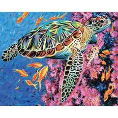 Картина по номерам "Черепаха", 40x50, C 89684 цена и информация | Живопись по номерам | kaup24.ee