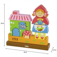 Puidust magnetplokid - Punane ratsahabe hind ja info | Imikute mänguasjad | kaup24.ee