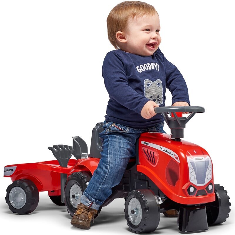 Traktor koos haagisega - Falk, punane цена и информация | Imikute mänguasjad | kaup24.ee