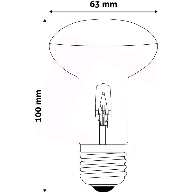 Halogeenpirn R63 42W E27 AVIDE hind ja info | Lambipirnid, lambid | kaup24.ee