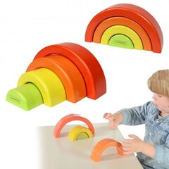 Puidust puzzle Masterkidz - Vikerkaar hind ja info | Imikute mänguasjad | kaup24.ee