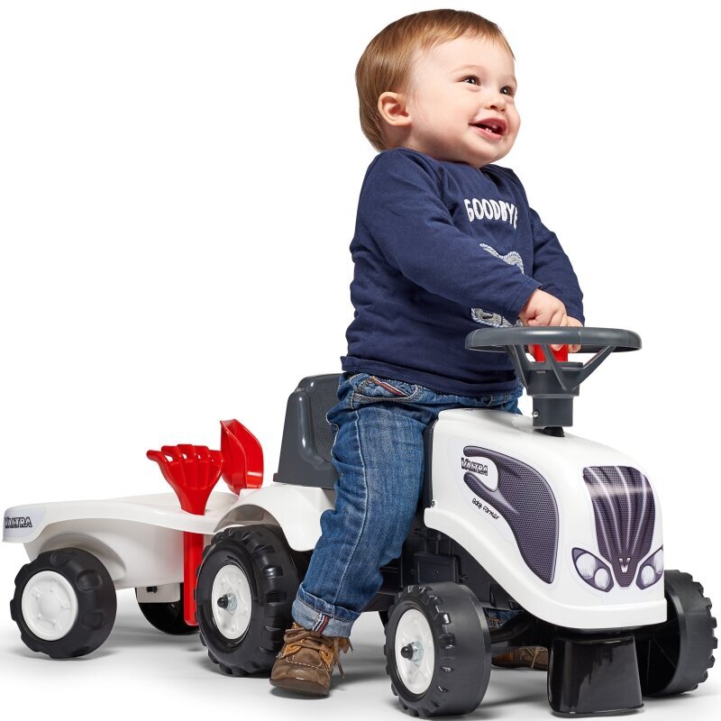 FalkBaby Valtra traktor koos haagisega, valge hind ja info | Imikute mänguasjad | kaup24.ee