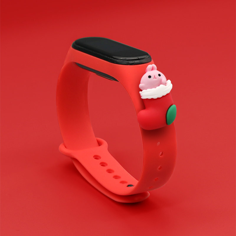Strap Xmas Wristband for Xiaomi Mi Band 4 / Mi Band 3 цена и информация | Nutikellade ja nutivõrude tarvikud | kaup24.ee