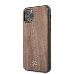 Mercedes MEHCN58VWOLB iPhone 11 Pro hard case brązowy|brown Wood Line Walnut цена и информация | Чехлы для телефонов | kaup24.ee