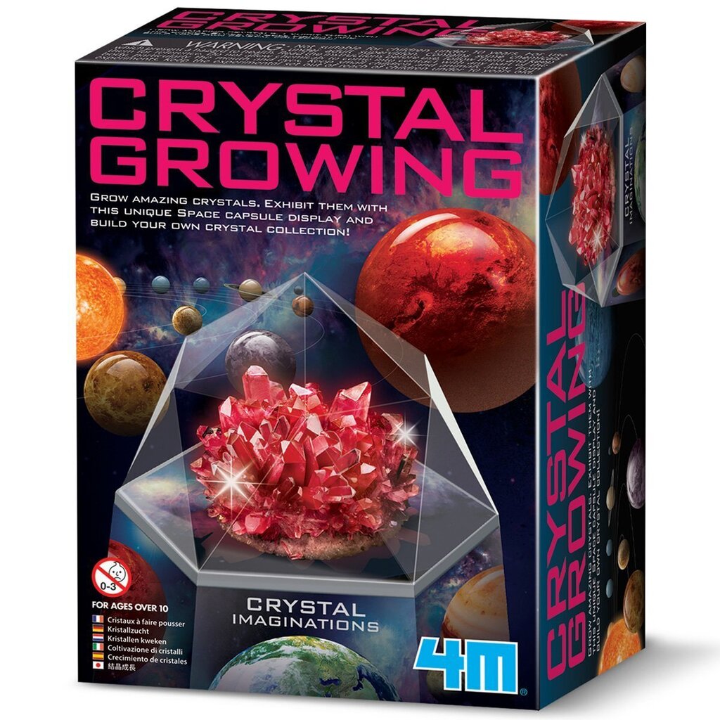 4M Kristallide kujutlusvõime - punane hind ja info | Arendavad mänguasjad | kaup24.ee