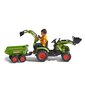 Minamatic traktor koos haagisega - klass Avec, roheline цена и информация | Poiste mänguasjad | kaup24.ee