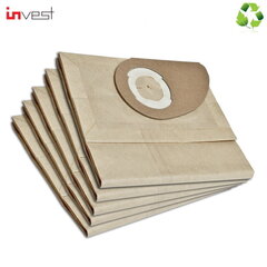 Invest Eco Paper Tolmuimeja Kott Nilfisk Buddy II 2 (5tk.) hind ja info | Tolmuimejate lisatarvikud | kaup24.ee