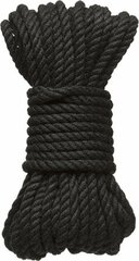 Kink Black Hemp Bondage Rope (9 / 15 m) 9 m hind ja info | BDSM ja fetish | kaup24.ee