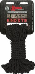 Kink Black Hemp Bondage Rope (9 / 15 m) 9 m цена и информация | БДСМ и фетиш | kaup24.ee