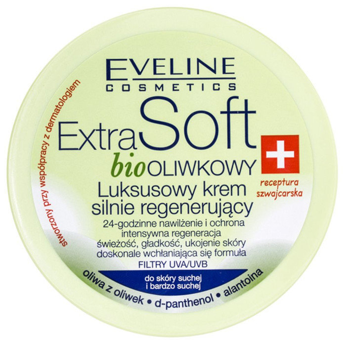 Näo- ja kehakreem oliiviõliga Eveline Cosmetics Extra Soft 200 ml цена и информация | Kehakreemid, losjoonid | kaup24.ee