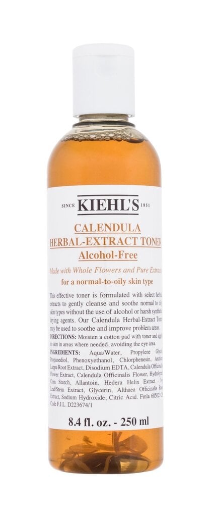 Näotoonik Kiehl's Calendula Herbal, 250 ml hind ja info | Näopuhastusvahendid | kaup24.ee