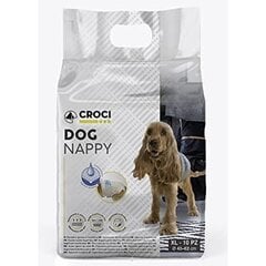 Croci Dog Nappy подгузники для собак, размер XL, 40-62см, 10шт. цена и информация | Средства по уходу за животными | kaup24.ee