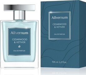 Парфюмированная вода Allverne Cedarwood & Vetiver EDP 100 мл цена и информация | Мужские духи | kaup24.ee