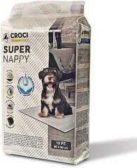 Croci Super Nappy коврики, 60x90см, 10шт. цена и информация | Средства по уходу за животными | kaup24.ee