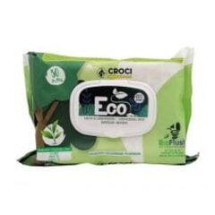 Croci Eco Wipes Tea&Chlorhexidine, rohelise tee lõhn, niisked salvrätikud, 30tk. цена и информация | Средства по уходу за животными | kaup24.ee