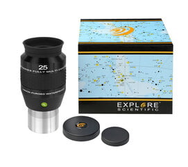 EXPLORE SCIENTIFIC 100° 25 mm (2 tolli) okulaar hind ja info | Mikroskoobid ja teleskoobid | kaup24.ee