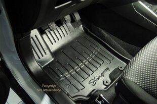 Коврики 3D VOLVO V50 2004-2012, 5 шт. черные /5037015 цена и информация | Модельные резиновые коврики | kaup24.ee