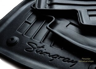Коврики напольные 3D VOLKSWAGEN Golf VII 2012-2019, 5 шт. черные /5024065 цена и информация | Модельные резиновые коврики | kaup24.ee