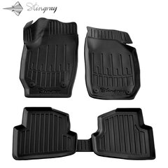 Matid 3D SKODA Fabia II 5J 2007-2014, 5 tk black /5020025 hind ja info | Kummimatid | kaup24.ee