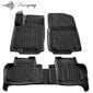 Matid 3D MERCEDES BENZ X166 GL 2012-2015, 5 tk. black /5012015 hind ja info | Kummimatid | kaup24.ee