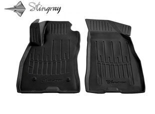 Коврики напольные 3D FIAT Doblo 2010->, 2 шт (передние) черные /5006012 цена и информация | Резиновые коврики | kaup24.ee