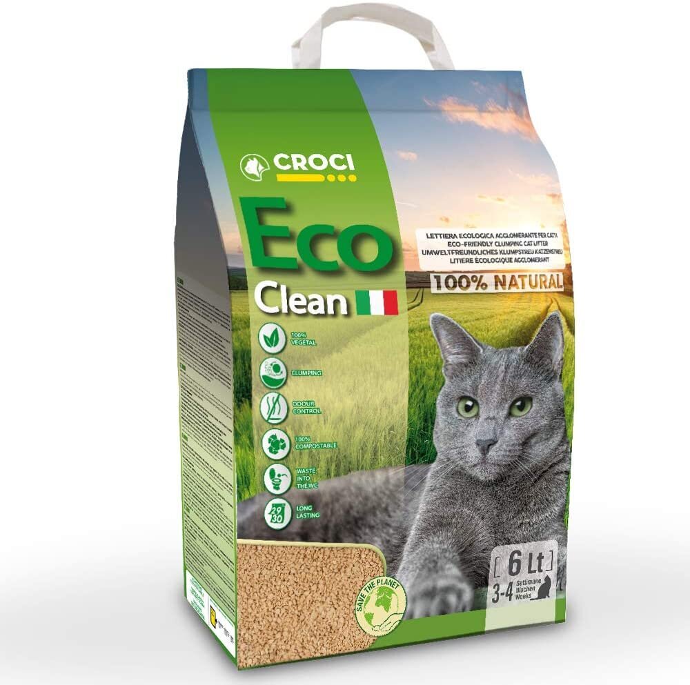 Croci Eco Clean Cat Litter kassiliiv, 6l. цена и информация | Kassiliiv | kaup24.ee