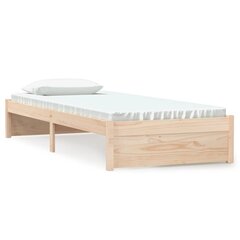 vidaXL voodiraam, männipuit, 75 x 190 cm цена и информация | Кровати | kaup24.ee