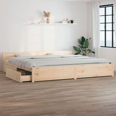 vidaXL sahtlitega voodiraam, 200 x 200 cm цена и информация | Кровати | kaup24.ee