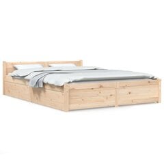 vidaXL sahtlitega voodiraam, 160 x 200 cm hind ja info | Voodid | kaup24.ee