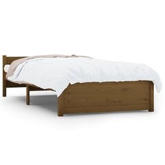 vidaXL voodiraam, meepruun, männipuit, 90 x 190 cm цена и информация | Кровати | kaup24.ee