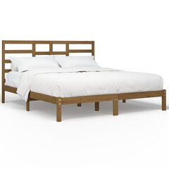 Каркас кровати, 200x200 см, коричневый цена и информация | Кровати | kaup24.ee