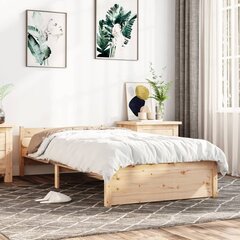 vidaXL voodiraam, männipuit, 90 x 200 cm цена и информация | Кровати | kaup24.ee