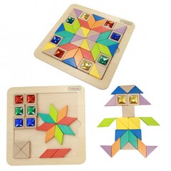 Puidust mosaiikpuzzle Tangram hind ja info | Imikute mänguasjad | kaup24.ee