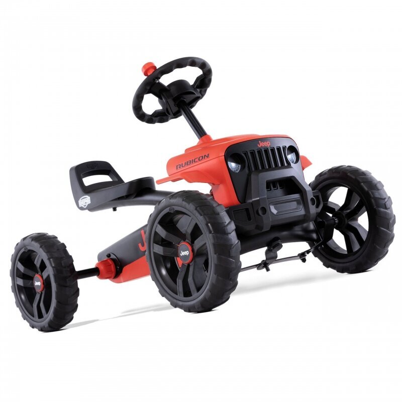 Pedaaliga kart - Buzzy Jeep Rubicon, punane hind ja info | Poiste mänguasjad | kaup24.ee