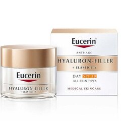 Eucerin Hyaluron-Filler+Elasticity SPF 30 - Anti-wrinkle day cream 50ml цена и информация | Кремы для лица | kaup24.ee