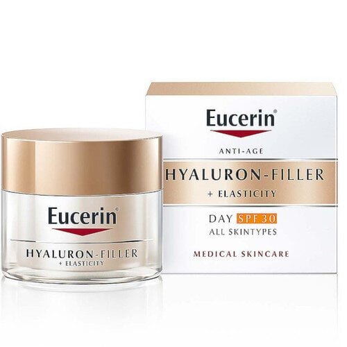 Eucerin Hyaluron-Filler+Elasticity SPF 30 - Anti-wrinkle day cream 50ml hind ja info | Näokreemid | kaup24.ee