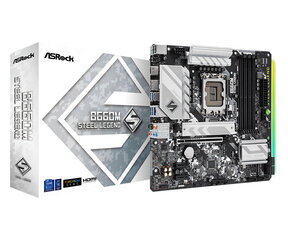 Asrock B660M Steel Legend Intel B660 LGA 1700 micro ATX hind ja info | Emaplaadid | kaup24.ee