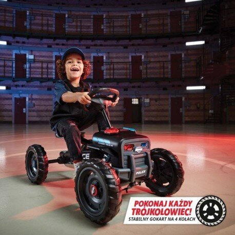 BERG Buzzy Police Pedal Gokart 2-5 aastat kuni 30 kg hind ja info | Poiste mänguasjad | kaup24.ee