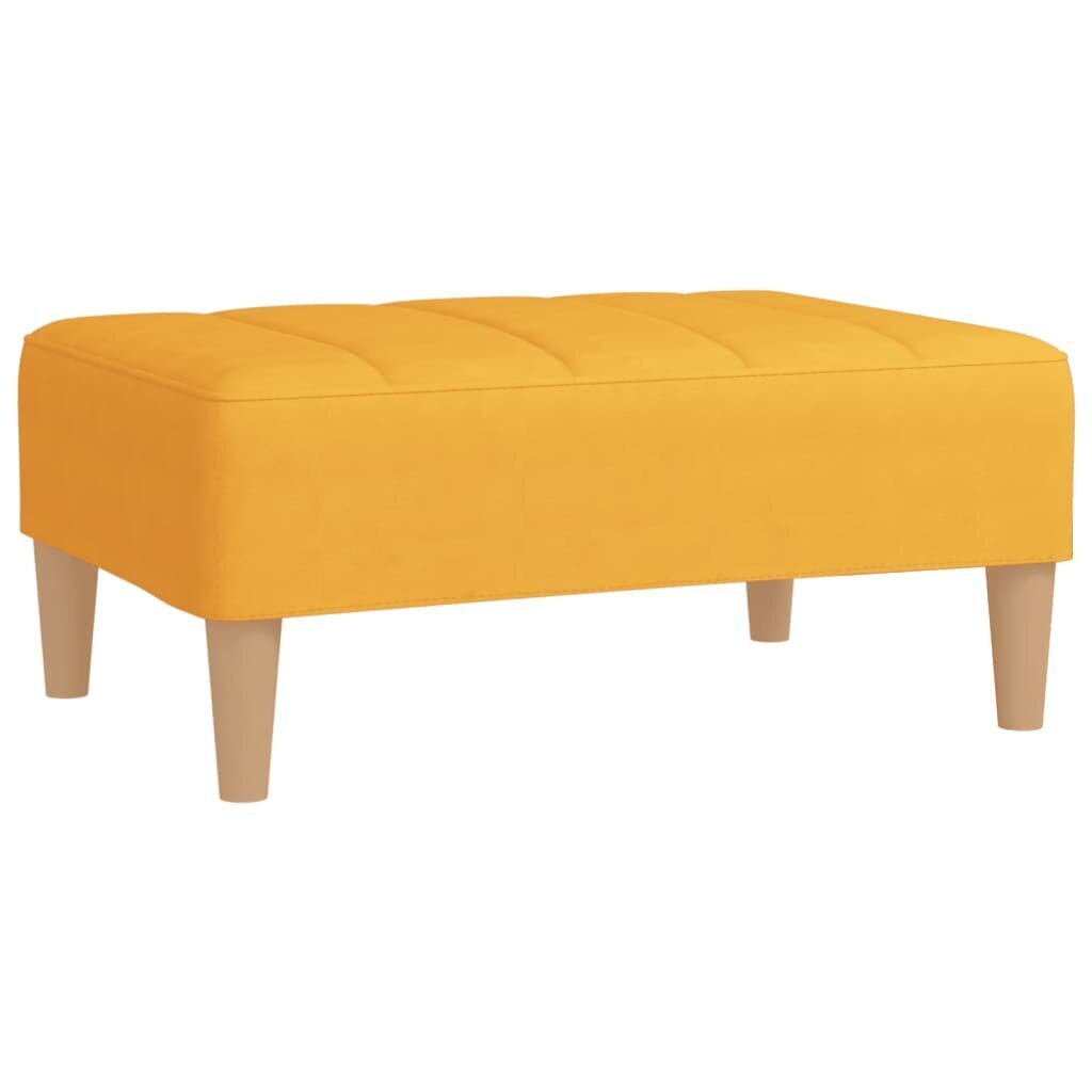 vidaXL jalapink, kollane, 78 x 56 x 32 cm, kangas hind ja info | Kott-toolid, tumbad, järid | kaup24.ee