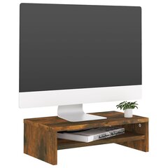 vidaXL monitorialus, suitsutatud tamm, 42 x 24 x 13 cm, tehispuit цена и информация | Тумбы под телевизор | kaup24.ee