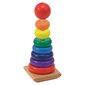 Melissa & Doug Rainbow Stacker puidust sorteerimismänguasi цена и информация | Imikute mänguasjad | kaup24.ee