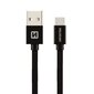 Swissten Textile Universal Quick Charge 3.1 USB-C Data and Charging Cable 3m Black цена и информация | Mobiiltelefonide kaablid | kaup24.ee
