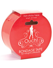 Ouch! Bondage Tape (20 m) Punane цена и информация | БДСМ и фетиш | kaup24.ee