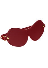 Taboom burgundy faux leather blindfold Punane hind ja info | BDSM ja fetish | kaup24.ee