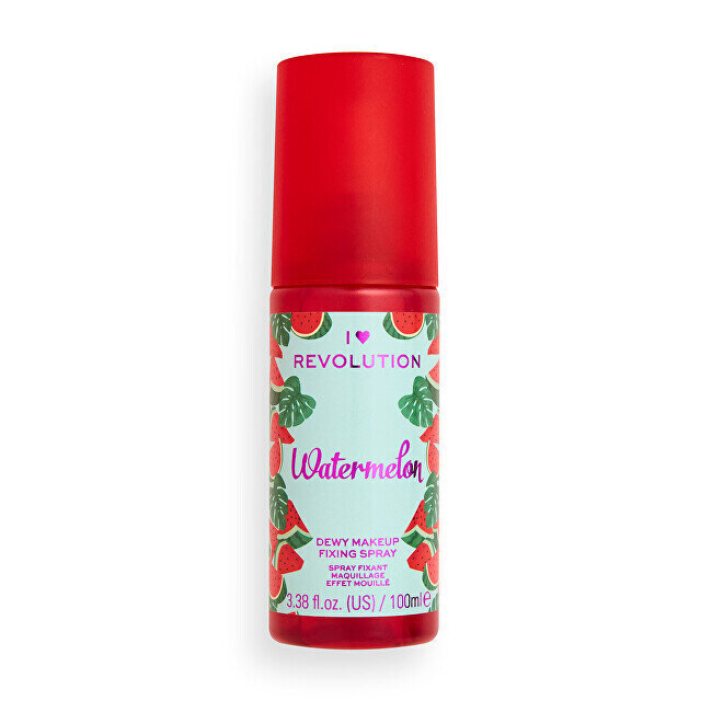 Meigikinnitussprei I♥Revolution Watermelon Dewy Makeup Fixing Spray, 100 ml hind ja info | Jumestuskreemid, puudrid | kaup24.ee