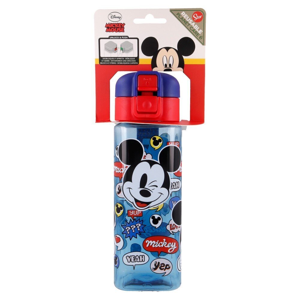 Laste veepudel Mickey Mouse, 550 ml цена и информация | Joogipudelid | kaup24.ee