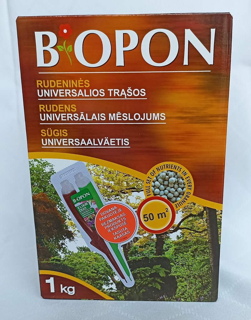 Sügis universaalväetis Biopon, 1 kg цена и информация | Kuivväetised | kaup24.ee