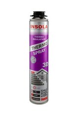 Напыляемая термоизоляция Insola Thermo Spray 3D, 850 мл. цена и информация | Изоляционный и уплотняющий упаковочный материал | kaup24.ee