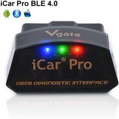 Autodiagnostika tööriist Vgate iCar2 BT4.0 цена и информация | Дополнительные принадлежности | kaup24.ee