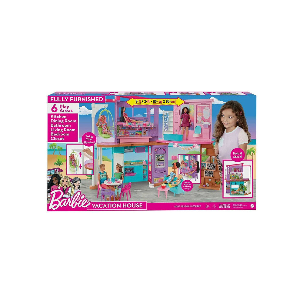 Nukk Barbie "Malibu" maja hind ja info | Tüdrukute mänguasjad | kaup24.ee